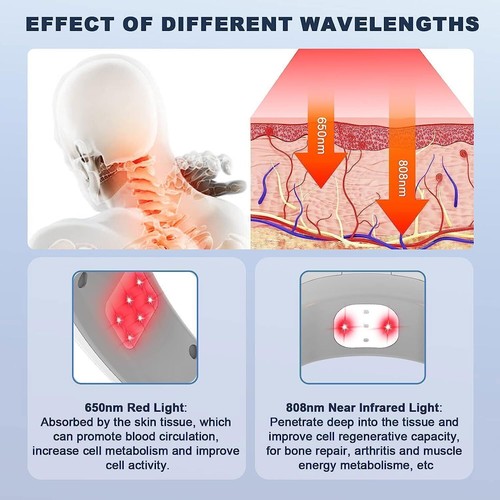 Collo Luce Rossa Terapia Impulso Cervicale Magnetico Muscolare Relax Elimina Fatica - Foto 7 di 15