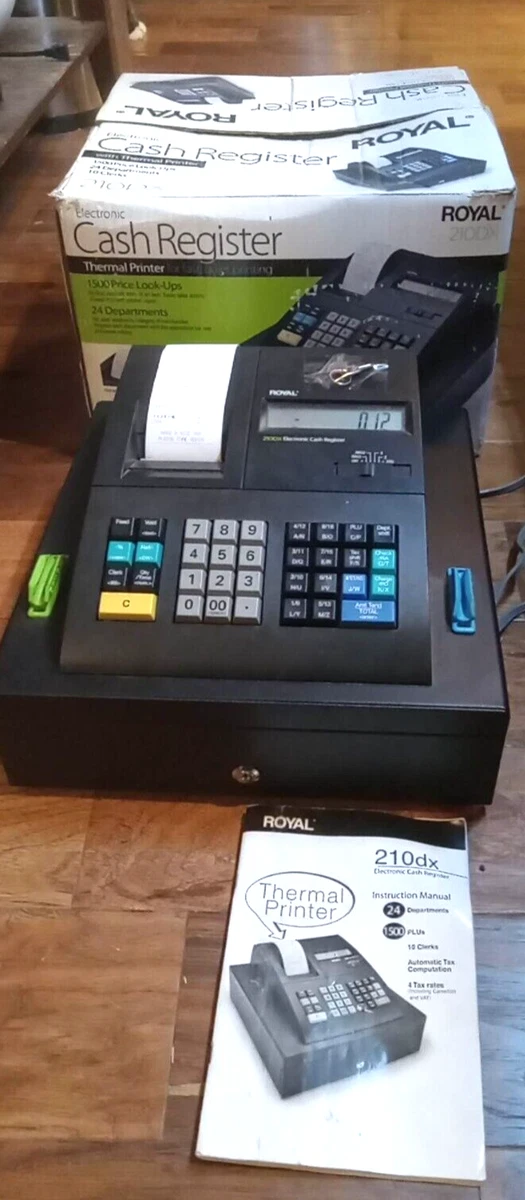 ROYAL 210DX ELECTRONIC Cash Register Thermal Printer Used, 49 OFF