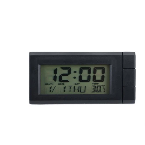 Mini reloj digital tablero de instrumentos de coche para vehículo pantalla LCD grande de tiempo - Imagen 6 de 12