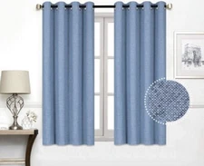 Shady Rest Sunbar 52" x 53” Fabric Lined Grommet 100% Blackout Blue 2 panels