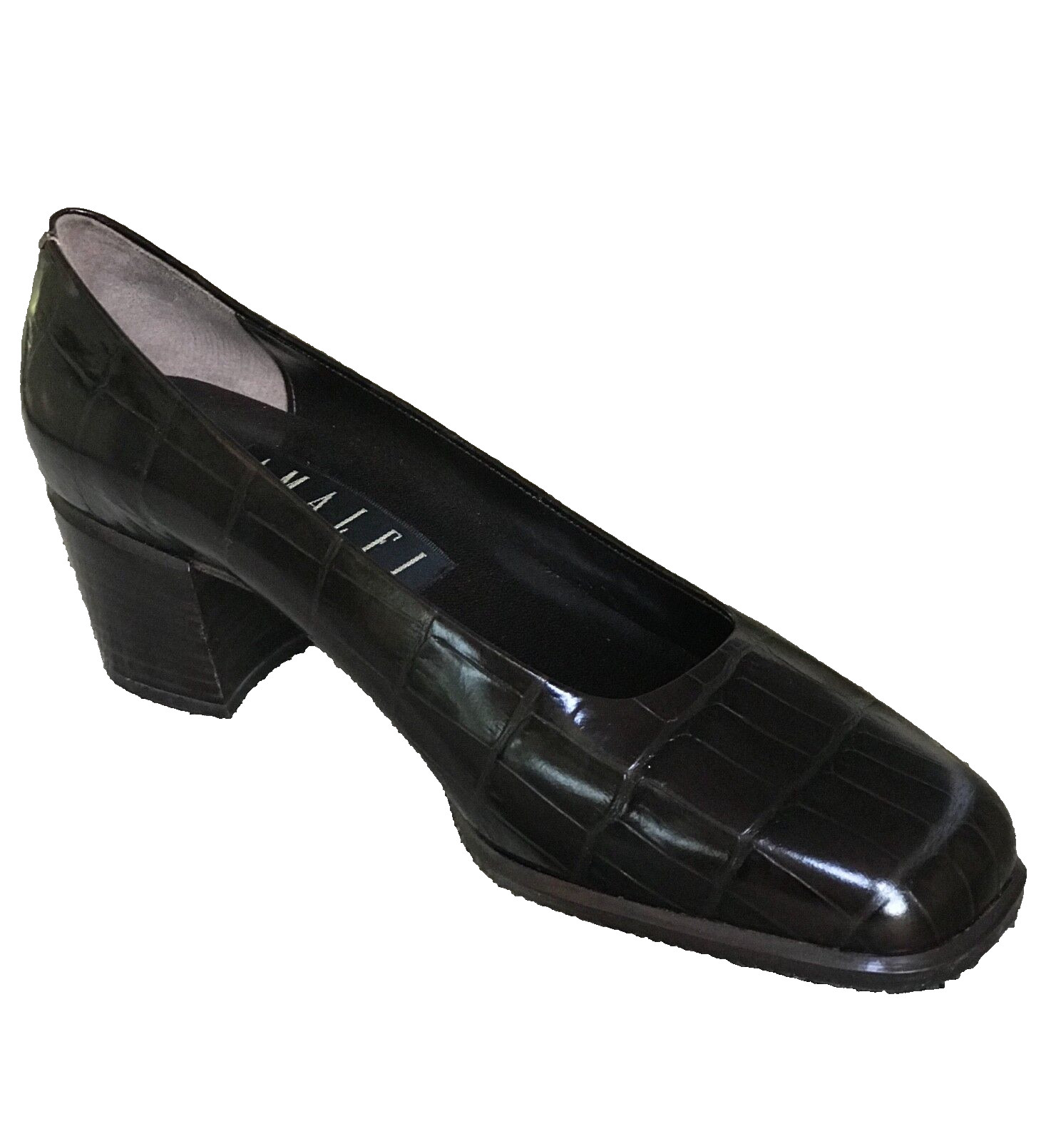 Amalfi Womens Shoes Size 7B Genuine Leather Dark Chocolate Color New No Box image 9