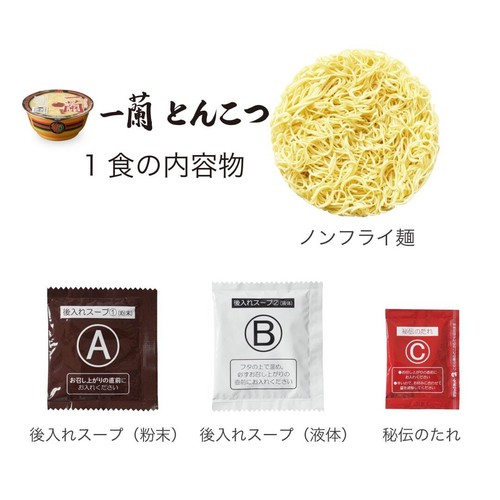 ICHIRAN Tonkotsu Ramen Instant noodles Cup Type Set of 6 138g (Noodle 70g) - Picture 6 of 13