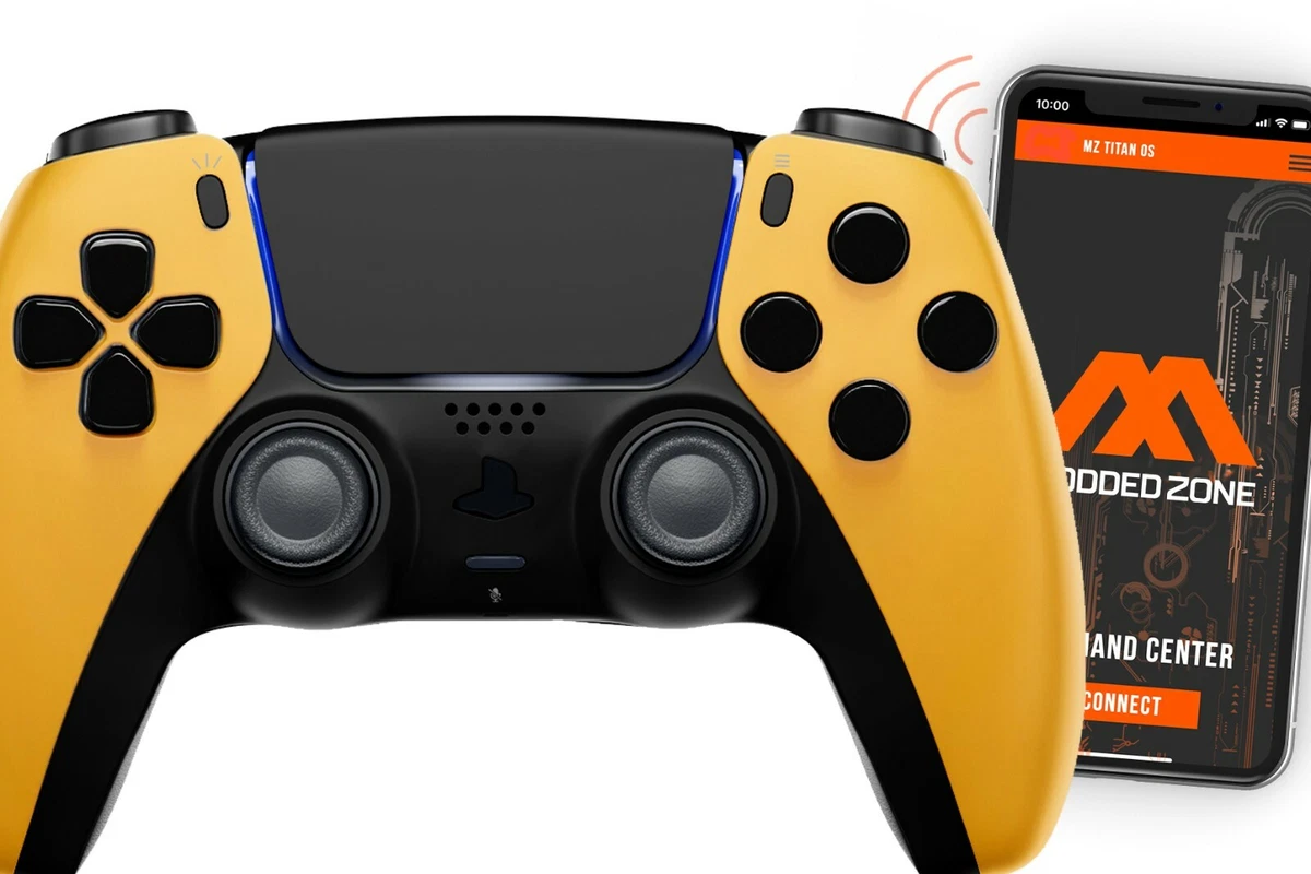 Caution Yellow Smart Rapid Fire Custom Modded Controller