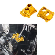 Gold Front & Rear M8 Engine Lifter Tappet Cover for Harley Touring Softail 18-24
