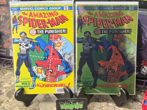 THE AMAZING SPIDER-MAN #129 FACSIMILE REGULAR & FOIL COMIC NM PUNISHER