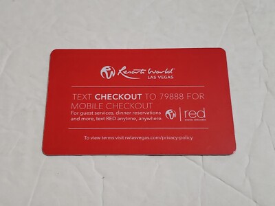 2024 RESORTS WORLD Las Vegas Casino Hotel Room Key Card Souvenir