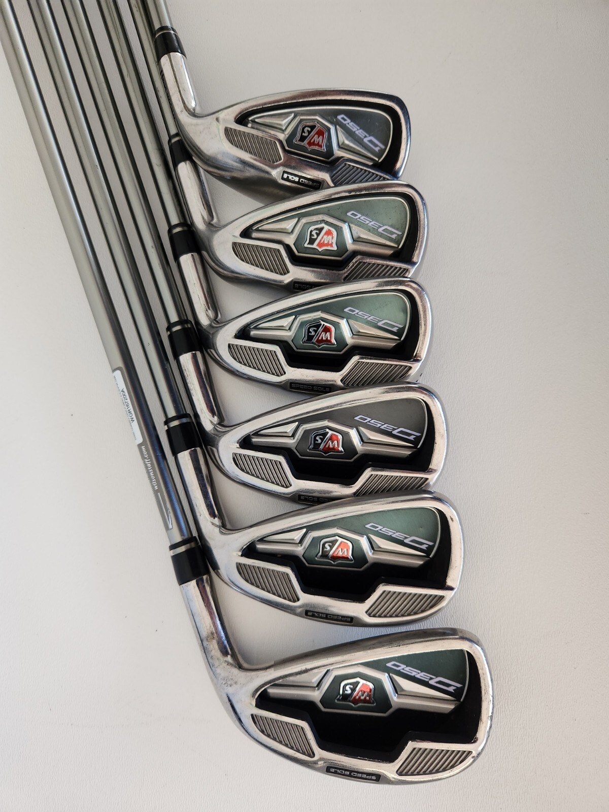 Wilson Staff D350 Combo Iron Set. RH, Senior Flex. 4h,5h,6,7,8,9,pw,gw. Graphite eBay