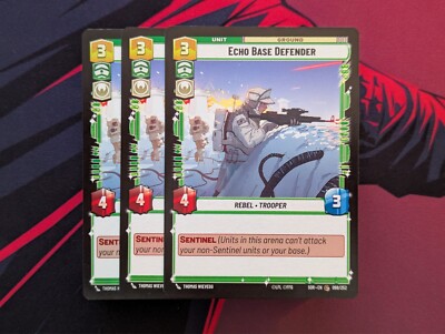 Star Wars Unlimited - 3x Echo Base Defender - Playset