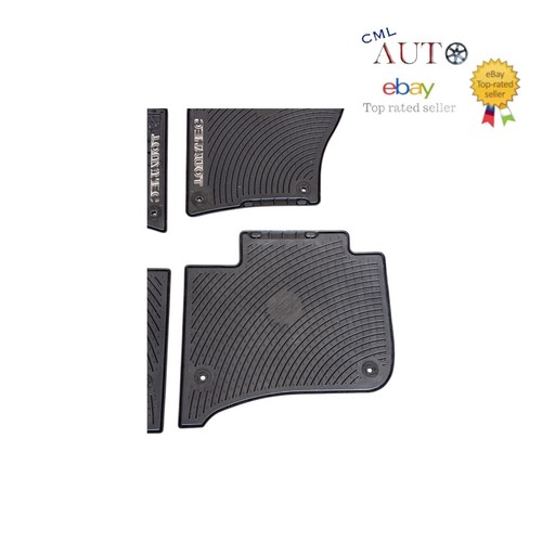 2011-2017 VW Volkswagen Touareg Factory All Weather Floor Mats 4PC Black OEM - Picture 15 of 16