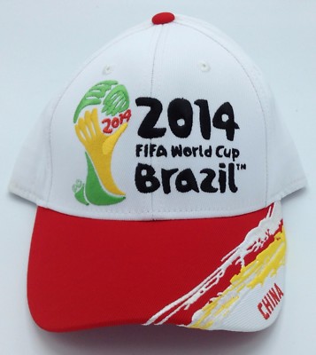 MLS FIFA 2014 World Cup Brazil Adidas ''China'' Structured Curved Brim Flex Cap