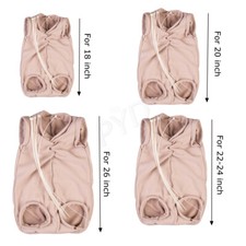 DIY Reborn Dolls Cloth Body Set Soft Suede Cloth for 18"-26" Baby Doll Repair