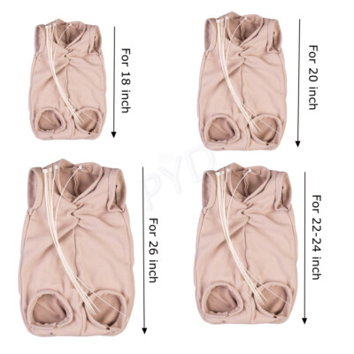 DIY Reborn Dolls Cloth Body Set Soft Suede Cloth for 18''-26'' Baby Doll Repair