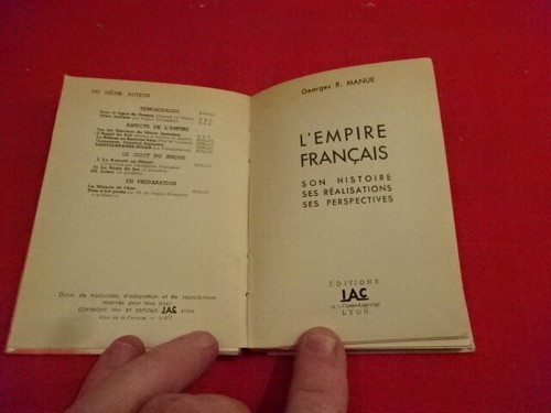 MANUE - L'Empire français : son histoire, ses réalisations, ses perspectives. - Picture 2 of 10