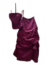 Burgundy evening gown size 12/14