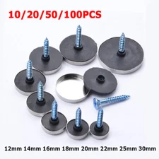 Dia 12mm~30mm Stainless Steel Round Head Decorative Mirror Screw Cap Cover Nails