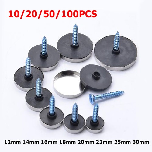 Dia 12mm~30mm Stainless Steel Round Head Decorative Mirror Screw Cap Cover Nails - Afbeelding 1 van 6