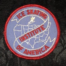 Ice Skating Institute of America Patch - Vintage - 3 inch by 3 inch