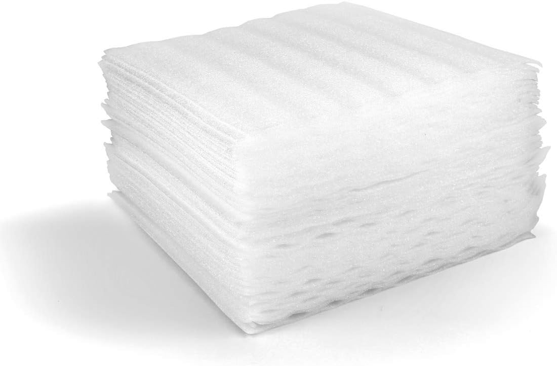 Foam Wrap Sheets, 12 x 12 Inch, 50 Pack Foam Sheets Cushionin Packing