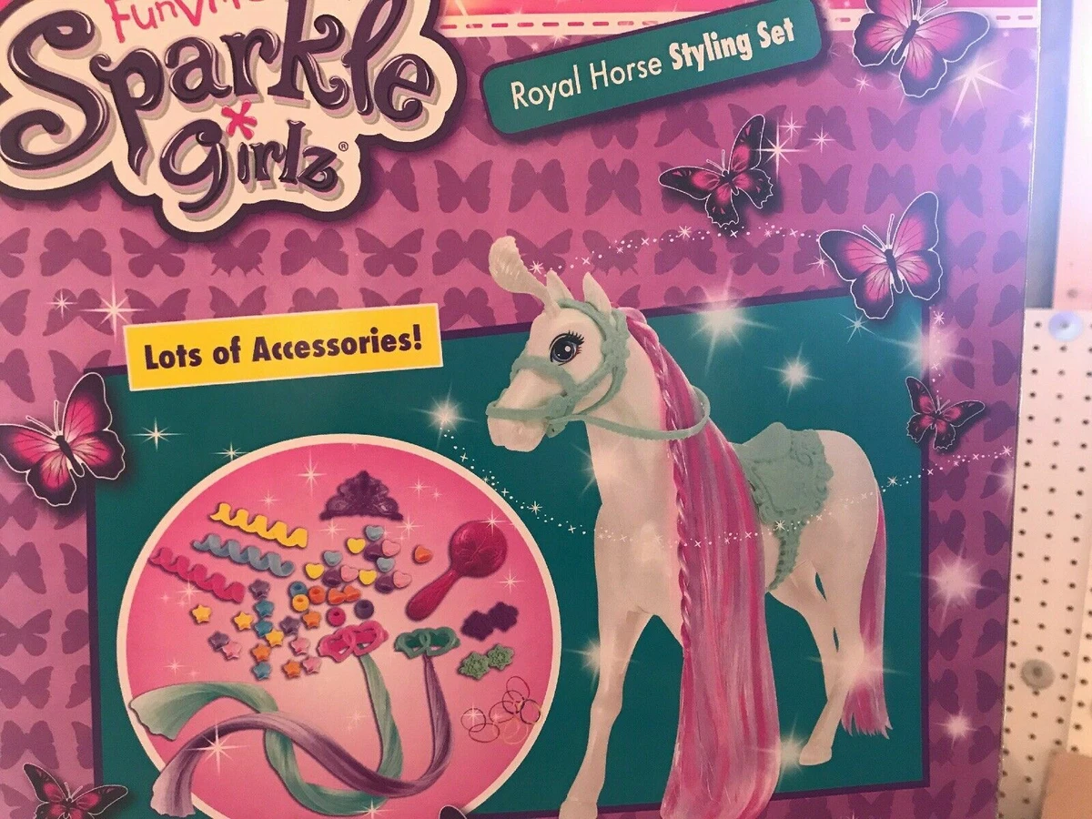 Funville sparkle girlz royal horse styling set hotsell