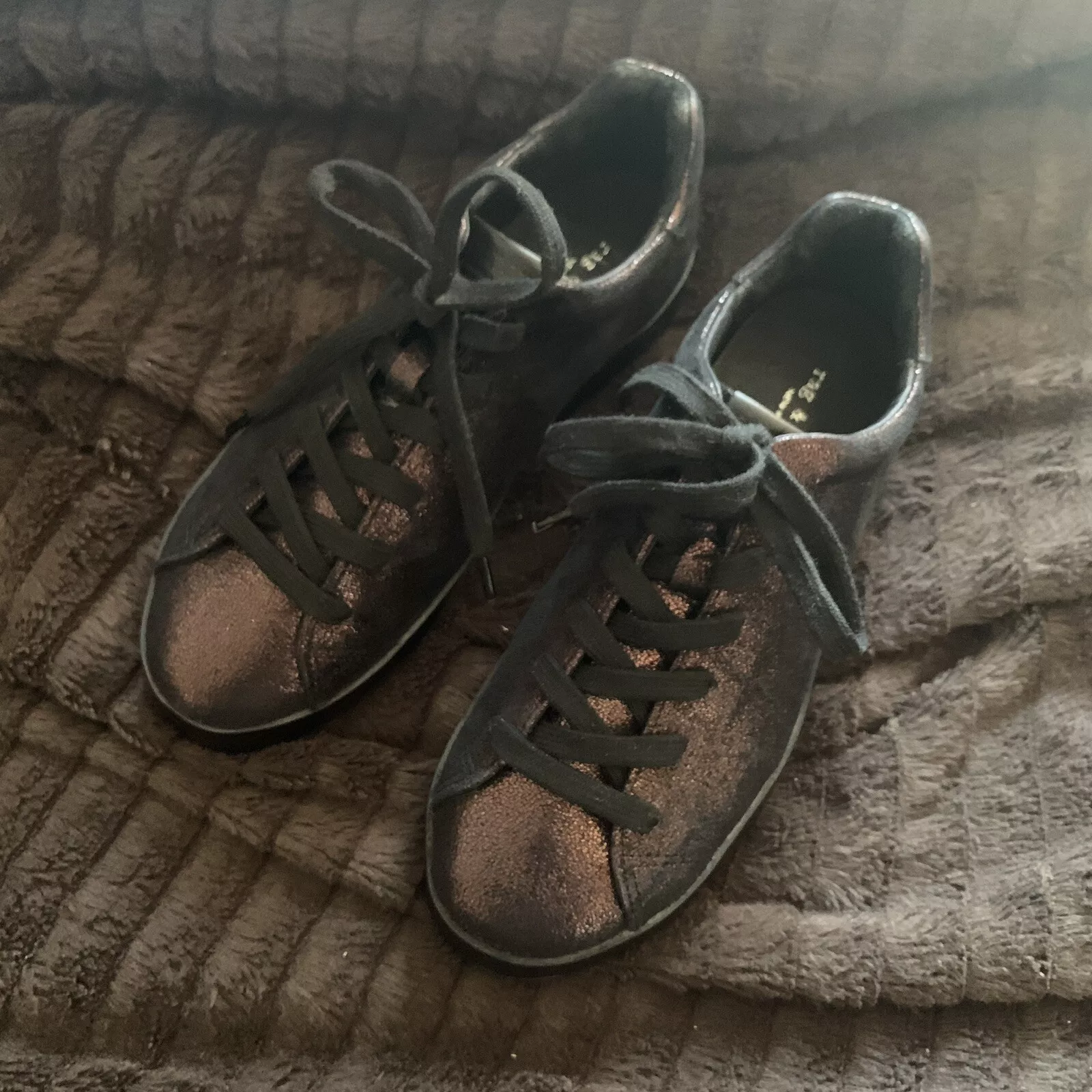 Baskets basses irisées Rag & Bone RB1 noir rose métallisé perle US 7 37 KPOP