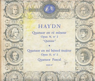 PASCAL HAYDN QUARTETT VIOLINE VIOLINE STRING SELTEN GID LP10'' 25CM KOSTENKOSTENPREIS