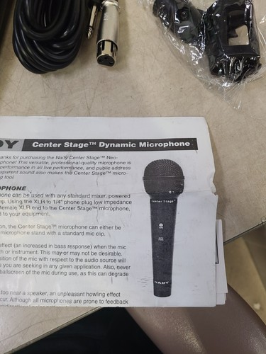 Nady Center Stage Dynamic Microphone With Cable And Stand Mount NO STAND - Picture 2 of 13