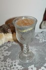NOS AVON 1978 FOSTORIA Heart & Diamond Loving Cup 7” Clear pressed Glass — photo 1