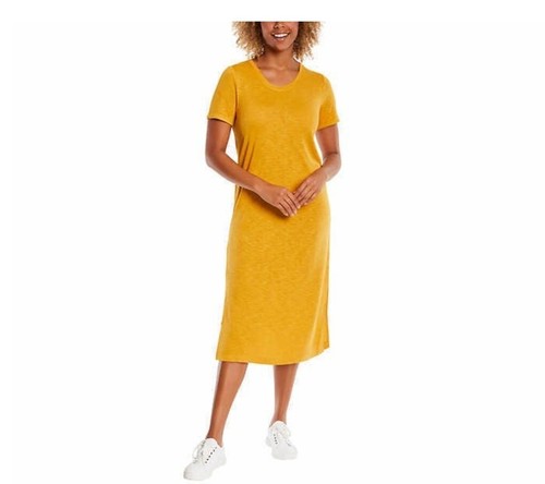 Jessica Simpson Ladies' Midi Dress, Yellow, Large NWT - Picture 3 of 4