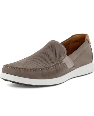 ECCO Men s Lite Moc Summer Driving Style Loafer US Size 9 - 9.5 - Warm Gray Grey