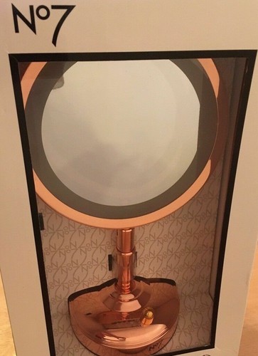 No7 ILLUMINATED MAKE UP MIRROR ROSE 
