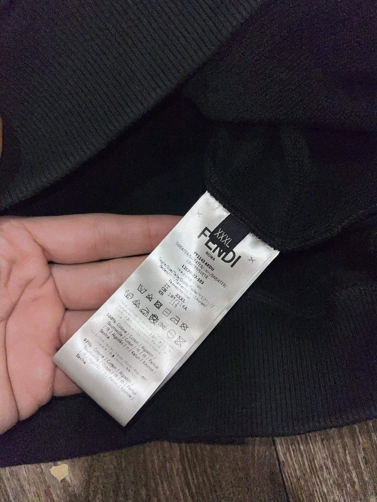 Felpa con cappuccio uomo Fendace Fendi x Versace logo ricamato stampa medusa XL