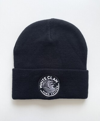 WHITE CLAW Hard Seltzer Black Beanie One Size Fits Most Adults