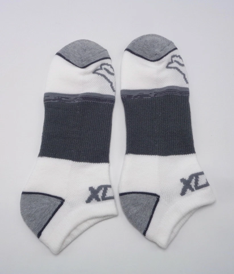 Fox Racing Tech No Show Socks 3 Pack Adult Men's S/M White - Image 4 of 4