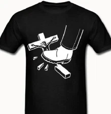 No Gods No  Masters Atheist t-shirt Tee Anarchy anarchist anti cross religion