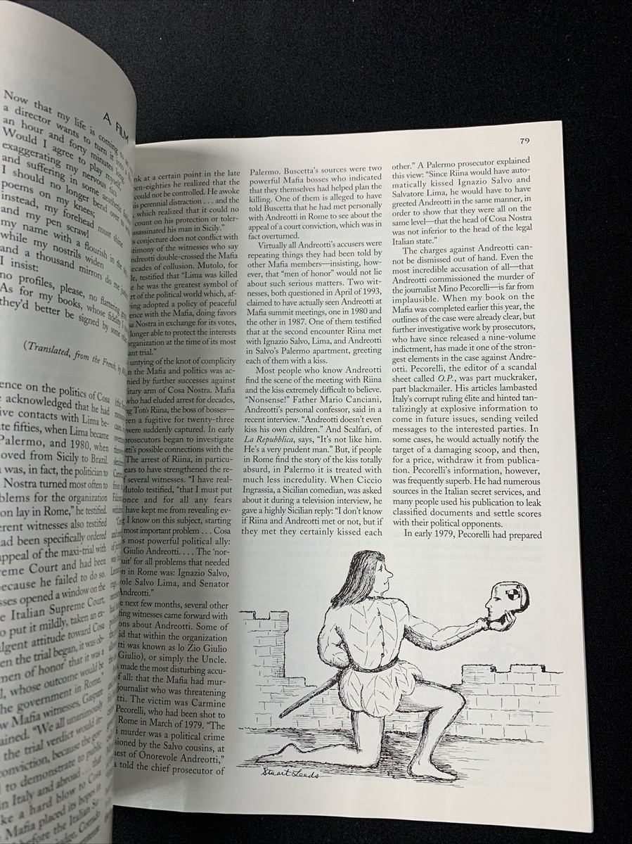 The New Yorker Magazine Sept 1995 - Giulio Andreotti, Nick Hornby