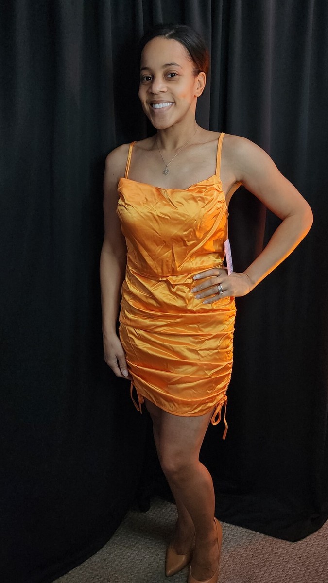 wild fable orange dress Wild Fable Womens Dress | Orange Body Con Dress