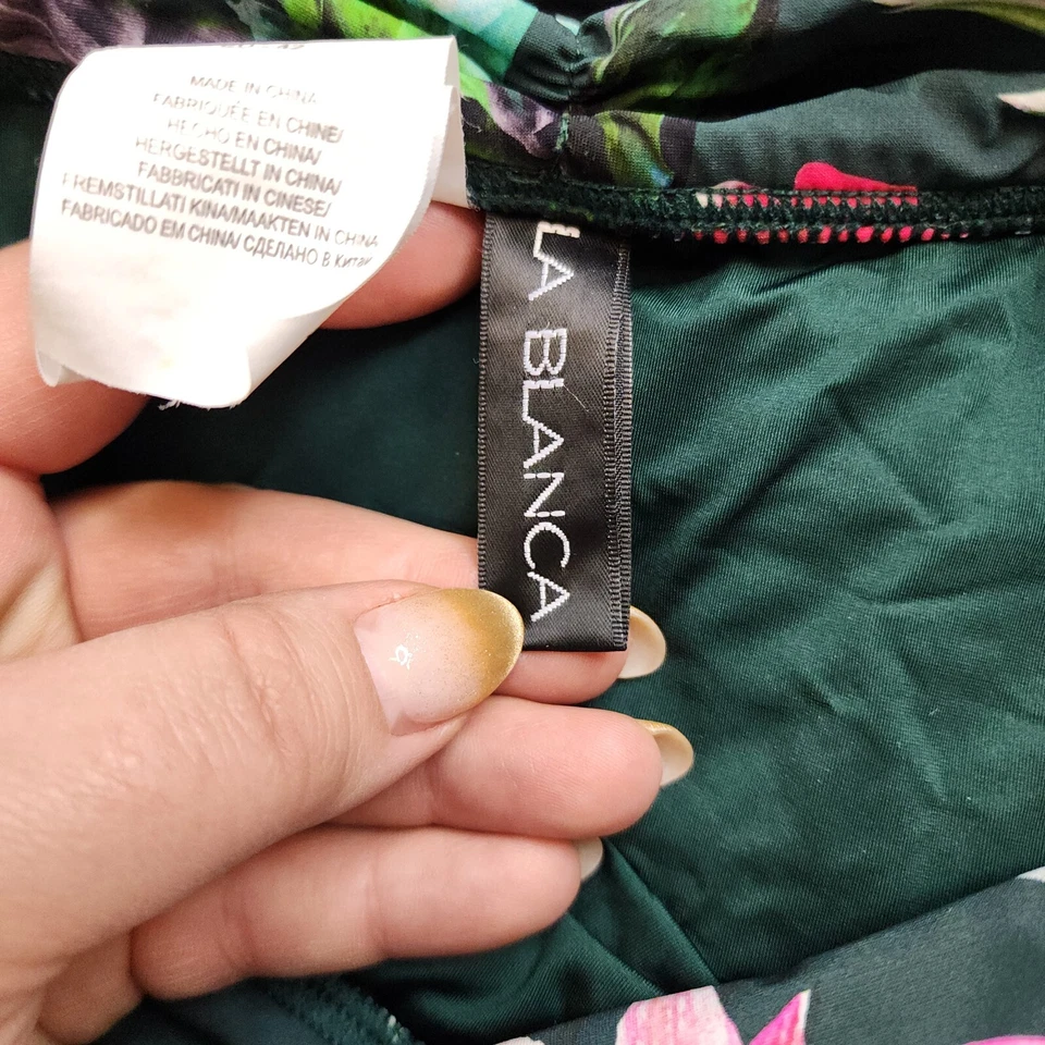 4pc LOT Swim Bottoms Bikinis Med Black Boho Floral Vacation Mix Match Beach - Image 3 of 4