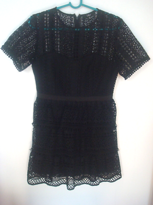 dress bodycon lace Corseted Lace Midi Dress 12 / Noir main image 1