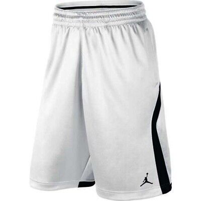 NIKE JORDAN FLIGHT KNIT BASKETBALL MEN'S WHITE SHORTS S NIKE JORDAN FLIGHT KNIT BASKETBALL MEN'S WHITE SHORTS S