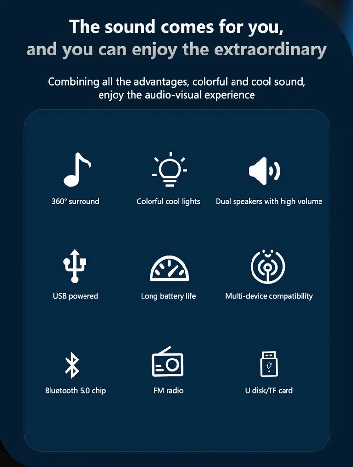 Potente barra de sonido de TV subwoofer de cine en casa barra de sonido con Bluetooth inalámbrico Foto 3 de 4