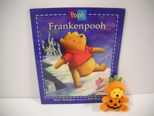 Frankenpooh Winnie The Pooh Paperback Book & Pooh Jack-O-Lantern Keychain Set - Picture 3 of 5