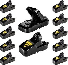 12 Pack Mouse Traps Rat Mice Killer Snap Trap Power Rodent Heavy Duty Pest Trap