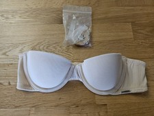 BOUX AVENUE Nude Multi-Way Bra, 30A, Regular & Clear Removable Straps Strapless