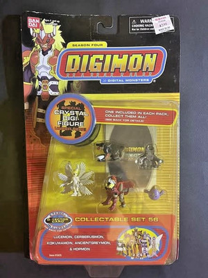 Digimon Digital Monsters 56 LUCEMON CERBERUSMON KOKUWAMON ANCIENTGREYMON HOPMON