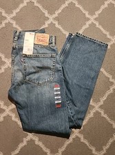 VTG Y2K Levi  s 505 Blue Regular Fit Denim Jeans Mens 32x32 New With Tags