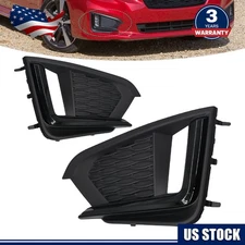 For 2017-2019 Subaru Impreza Front Bumper Fog Light Lamp Cover Bezel Left+Right