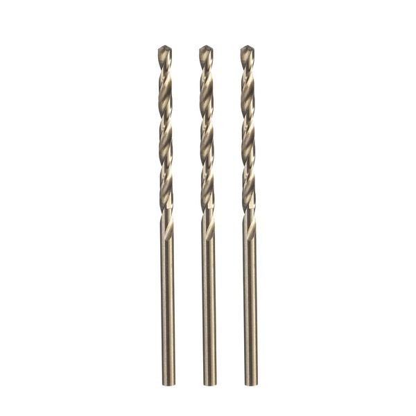 3 StüCk 3/32 Zoll Spiralbohrer, M35 Kobalt-Schnellarbeitsstahl-Bohrer FüR Metall-image