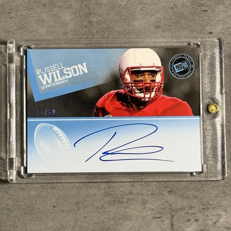 25+ Russell Wilson Autograph Football Trading Cards for sale