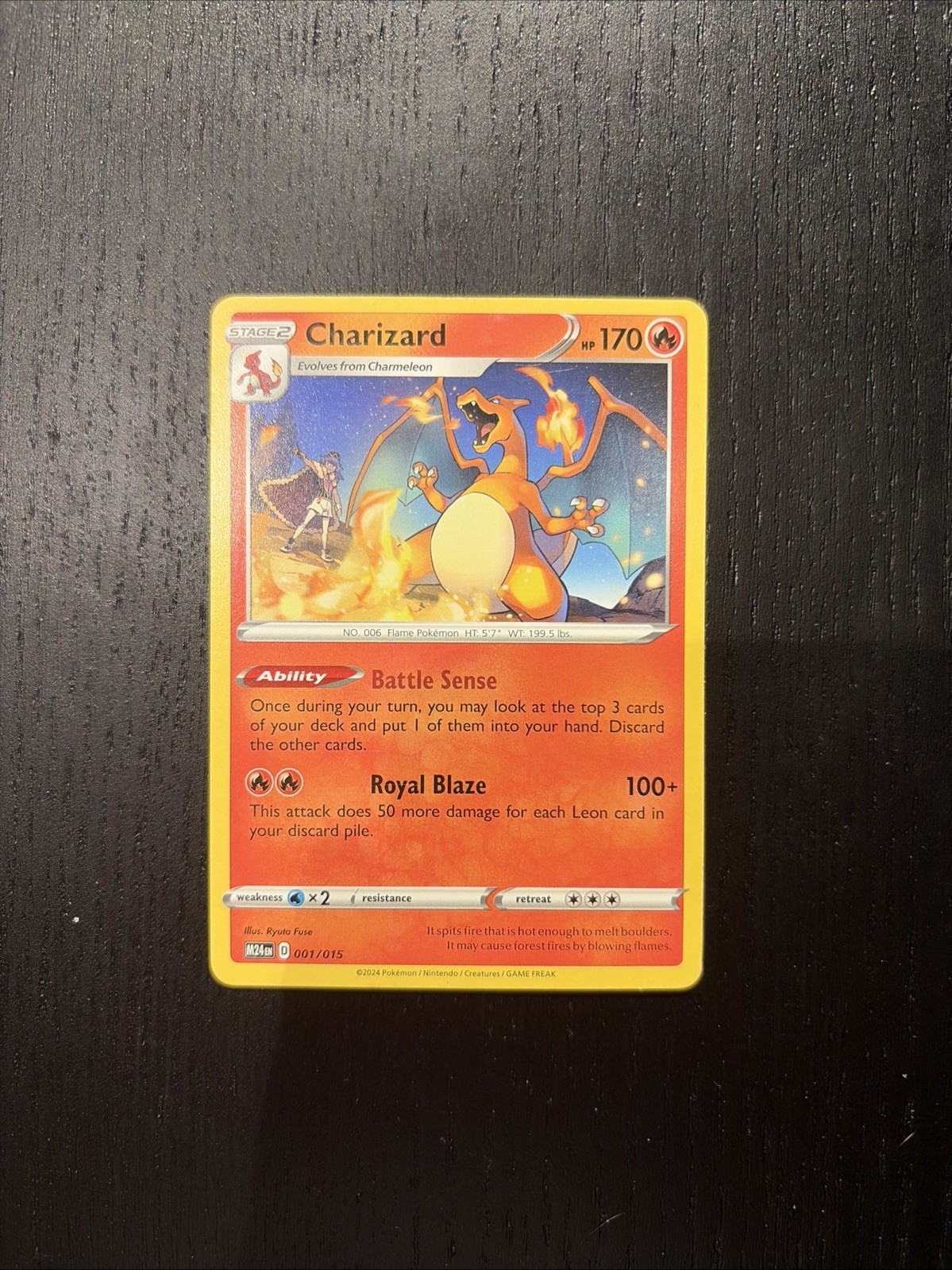 Pokemon Charizard 001/015 2024 McDonald’s Promo - NM