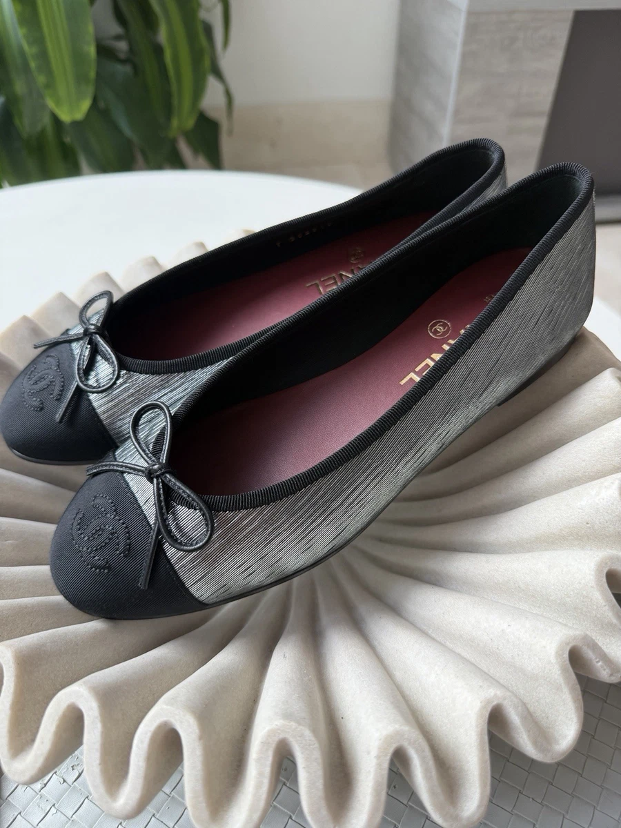 CHANEL Silver Flats for Women for sale | eBay